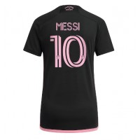 Koszulka piłkarska Inter Miami Lionel Messi #10 Strój wyjazdowy dla kobiety 2023-24 tanio Krótki Rękaw